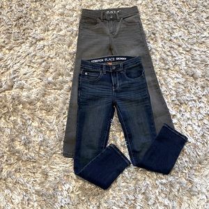 Boys size 6 skinny adjustable waist 4 pocket jeans